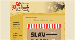 Desktop Screenshot of pivovar-kozlicek.cz
